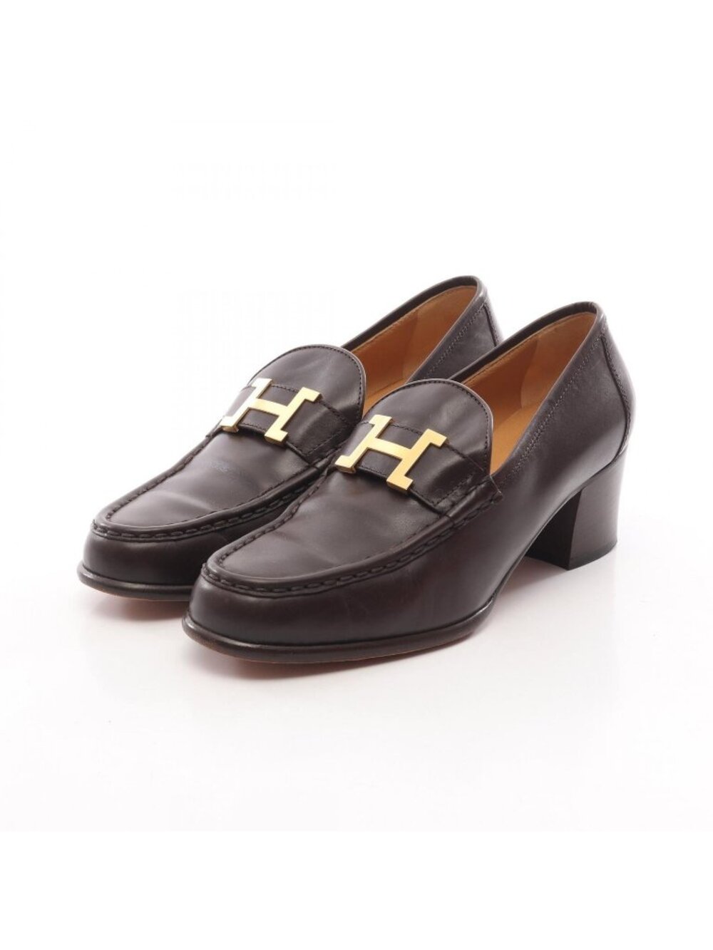 Hermes Loafers Constance Heels Leather